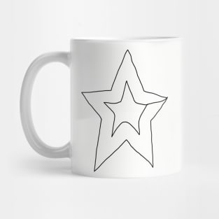 Star Minimal Line Art Mug